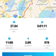 MapMyRun said I ran 27.04 miles in five hours. But according to the official results, I finished the 26.2 miles in five hours.